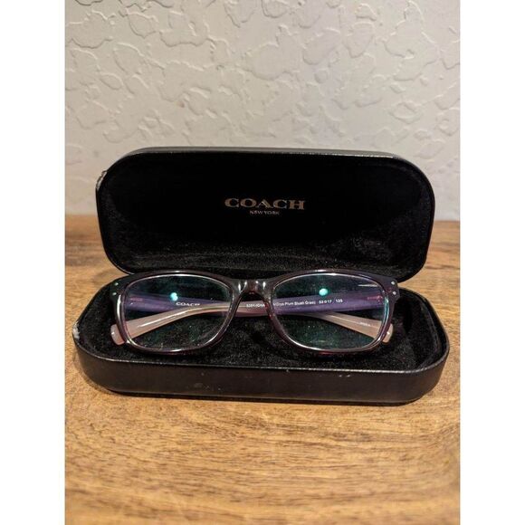 COACH, HC6082, Color 5351 Crys Plum/Crys Plum Blush Grad, glasses - Picture 2 of 9